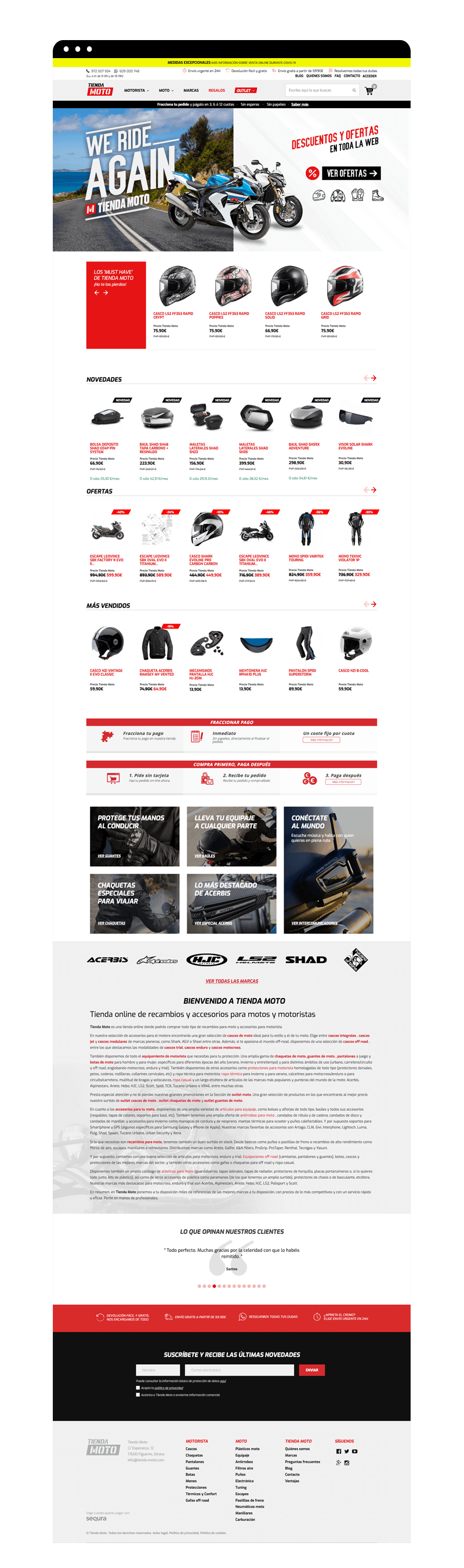 tienda moto mockup desktop